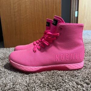 NOBULL Women's Bright Pink High-Top Sneakers